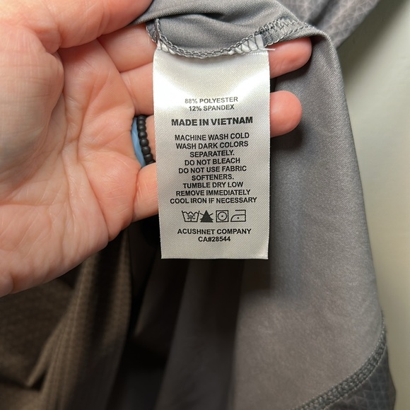 FootJoy Men’s Performance Gray Allover Geo Print Golf Polo Sz L - Picture 4 of 7